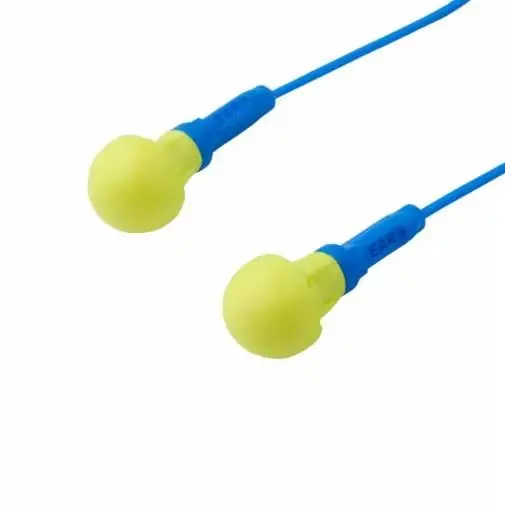Produktfoto 1 von 3M E.A.R Push-Ins Einwegartikel Gehörschutzstöpsel EN352, Polymer Blau, Gelb, SNR 35 dB 100