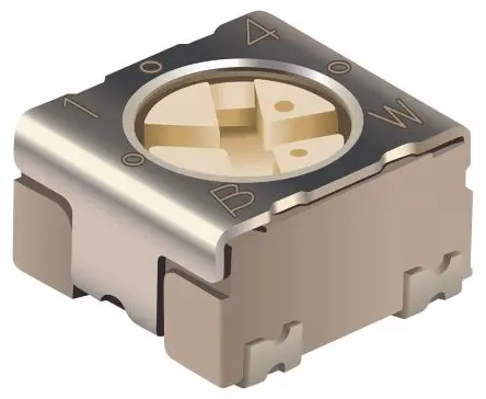 Produktfoto 1 von Bourns PVG3 1-Gang Oberfläche Trimm-Potentiometer, Einstellung von oben, 10 kΩ, 20 %, 0.25 W, Lot, L. 3.6 mm, L. 0.45 mm