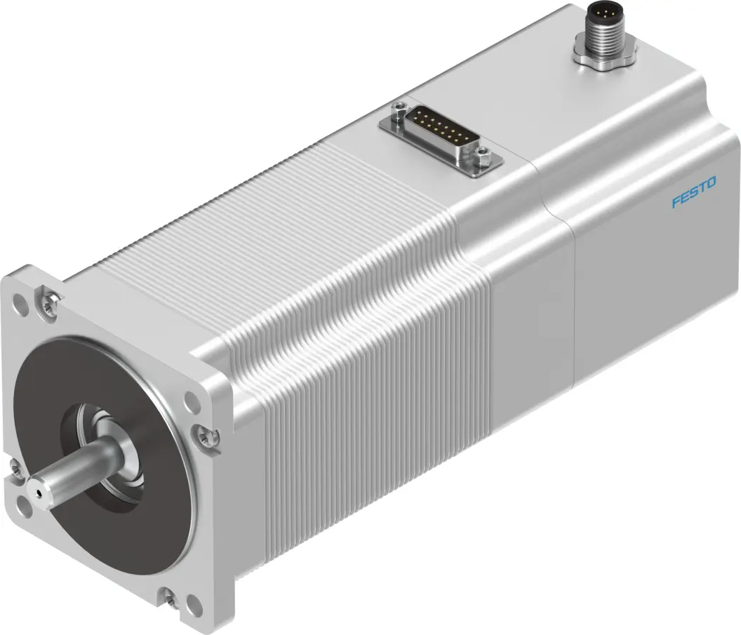 Produktfoto 1 von Festo EMMS Hybrid 1.8 ° Schrittmotor 48 V / 9.5 A 9.3 Nm Wellen-Ø 11 mm
