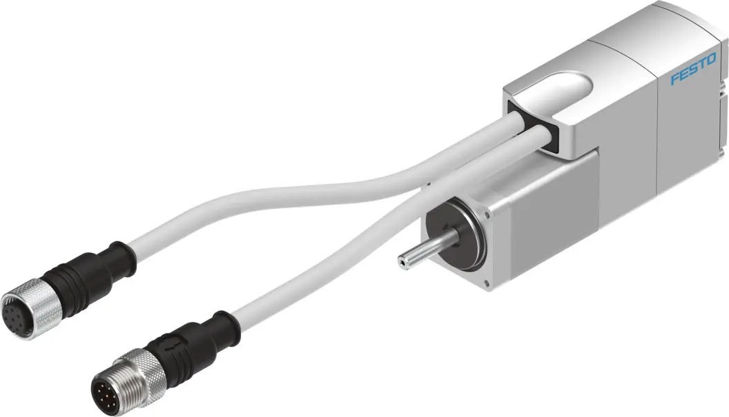 Produktfoto 1 von Festo EMMS Hybrid 1.8 ° Schrittmotor 48 V / 1.4 A 0.09 Nm Wellen-Ø 5 mm