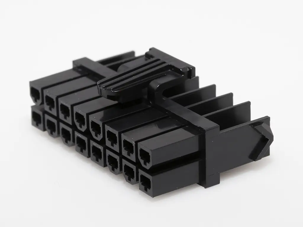 Produktfoto 1 von Molex Mini-Fit Stecker Steckverbindergehäuse 4.2 mm, 16-polig / 2-reihig Gerade, Kabel für Mini-Fit TPA2-Halterung