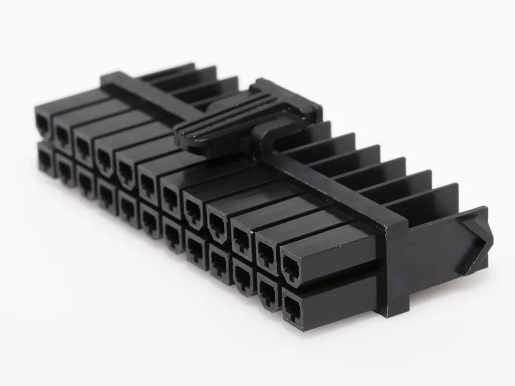Produktfoto 1 von Molex Mini-Fit Stecker Steckverbindergehäuse 4.2 mm, 24-polig / 2-reihig Gerade, Kabel für Mini-Fit TPA2-Halterung