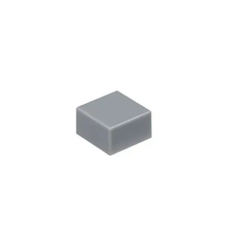 Produktfoto 1 von NKK Switches Drucktastenkappe Grau für Druckschalter Serie JB