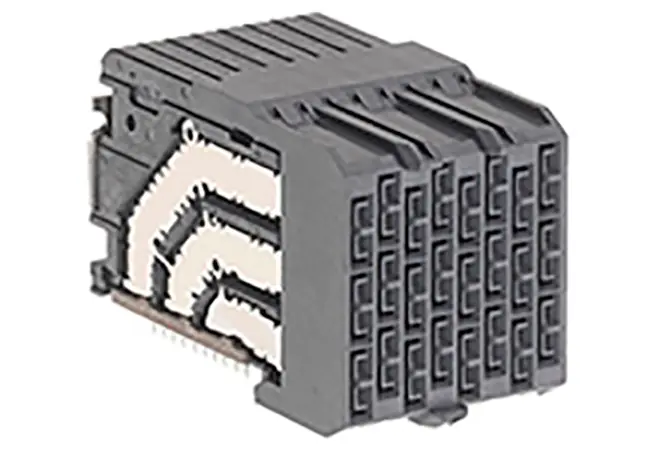Produktfoto 1 von Molex 172730, 1.9 mm Backplane-Steckverbinder 3 Paare, 48-polig Buchse, 6-reihig, gewinkelt 8