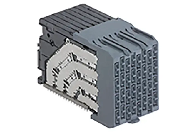 Produktfoto 1 von Molex 204066, 1.9 mm Backplane-Steckverbinder 4 Paare, 64-polig Buchse, 8-reihig, gewinkelt 8