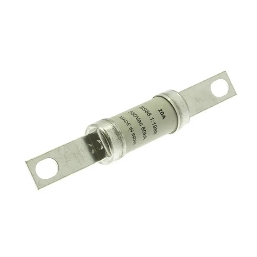 Produktfoto 1 von Eaton Bussmann Sicherung mit Schraublaschen, 250 V dc, 550V ac / 20A, gG BS88, IEC 60269, Lochabstand 111.5mm