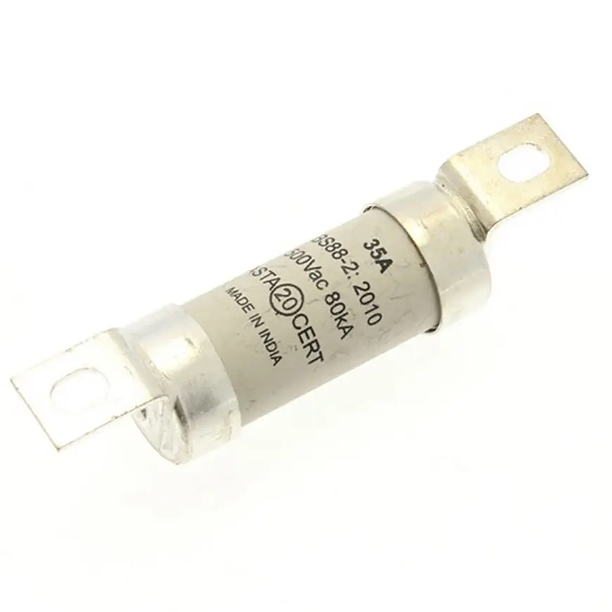 Produktfoto 1 von Eaton Bussmann Sicherung mit Schraublaschen A3, 500V ac / 35A, gG BS88, IEC 60269, Lochabstand 73mm
