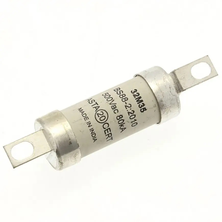Produktfoto 1 von Eaton Bussmann Sicherung mit Schraublaschen A2, 500V ac / 32A, gM BS88, IEC 60269, Lochabstand 73.5mm