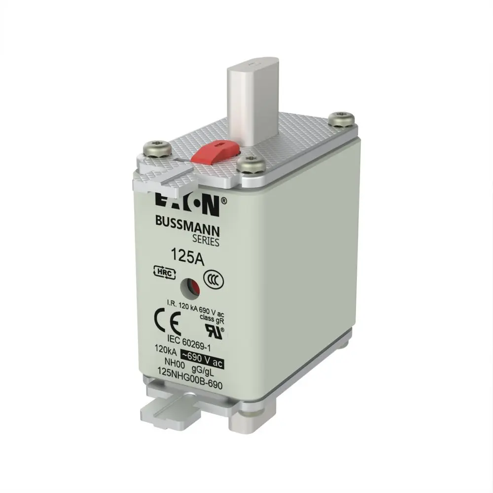 Produktfoto 1 von Eaton Bussmann NH-Sicherung NH00, 690V ac / 125A, gG DIN 43620, IEC 60269
