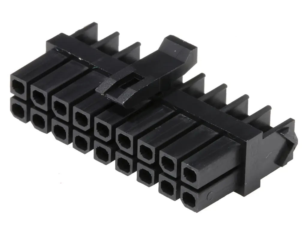 Produktfoto 1 von Molex Micro-Fit Stecker Steckverbindergehäuse 3 mm, 18-polig / 2-reihig Gerade, Kabel für Micro-Fit TPA 172953,