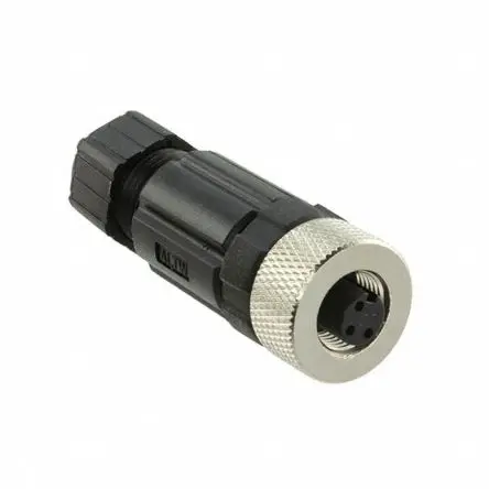Produktfoto 1 von Amphenol Industrial SL7001 18.6 mm M12 Rundsteckverbinder Buchse 3-polig Buchse 4A Kabel IP67