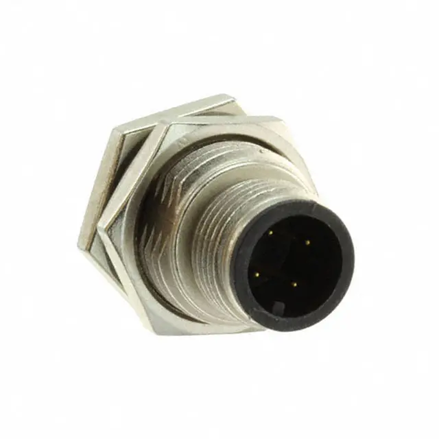 Produktfoto 1 von Amphenol Industrial M 15.4 mm M12 Rundsteckverbinder Stecker 4-polig Stecker 4A Panel IP68, IP69K