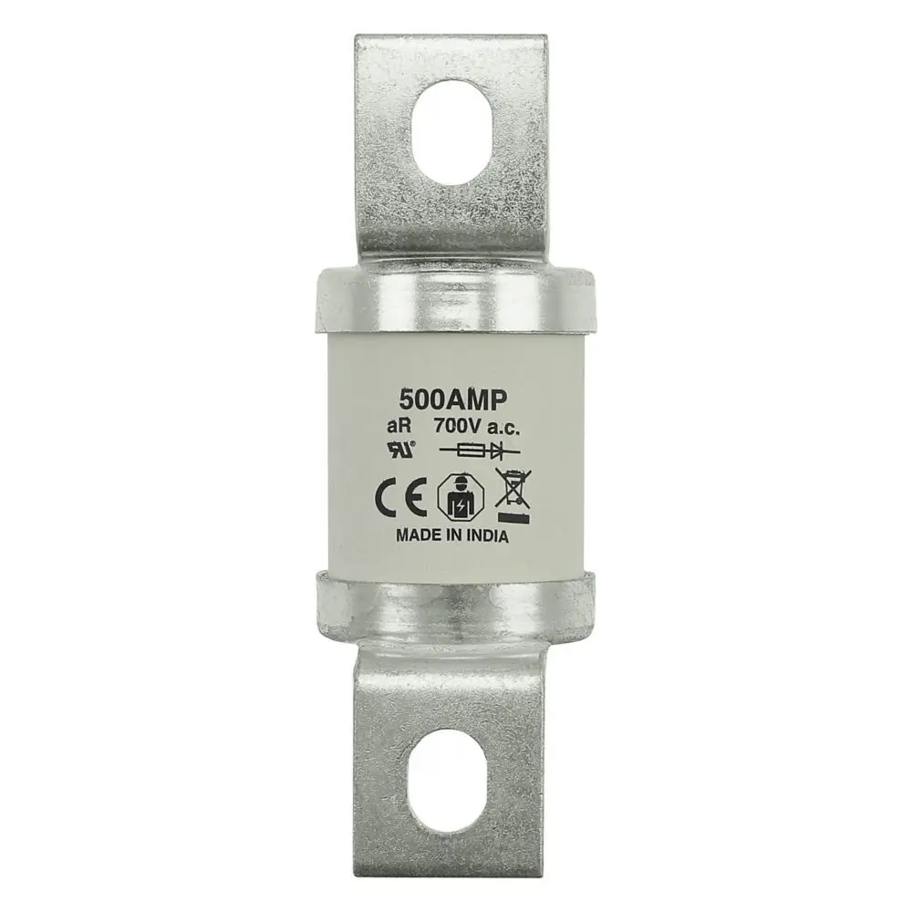 Produktfoto 1 von Eaton Bussmann Sicherung UK-Norm MMT, 690 V, 700 V / 500A T, aR BS88, IEC 60269, Lochabstand 85mm