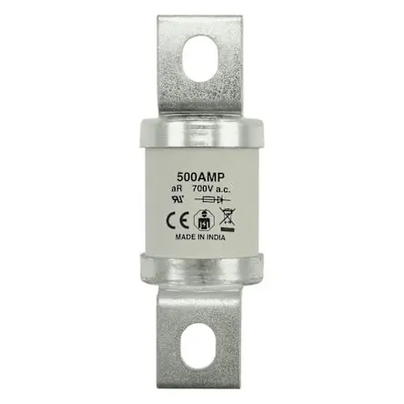 Produktfoto 1 von Eaton Bussmann Sicherung UK-Norm MMT, 690 V, 700 V / 500A T, aR BS 88, IEC 60269, Lochabstand 85mm
