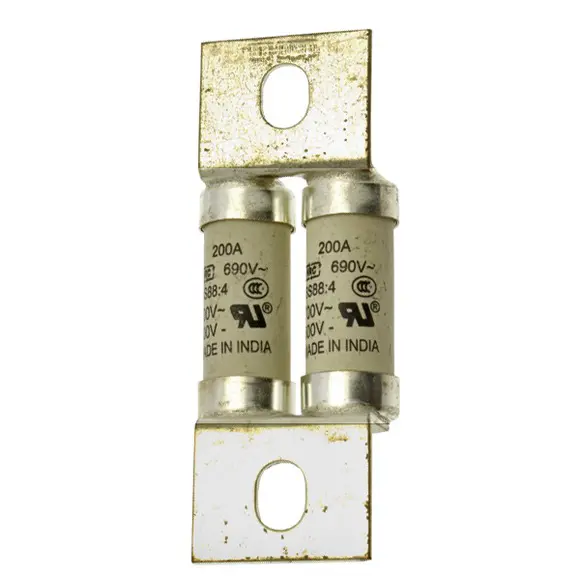 Produktfoto 1 von Eaton Bussmann Sicherung mit Schraublaschen, 500 V dc, 690V ac / 200A, aR BS 88, IEC 269-4, Lochabstand 70mm
