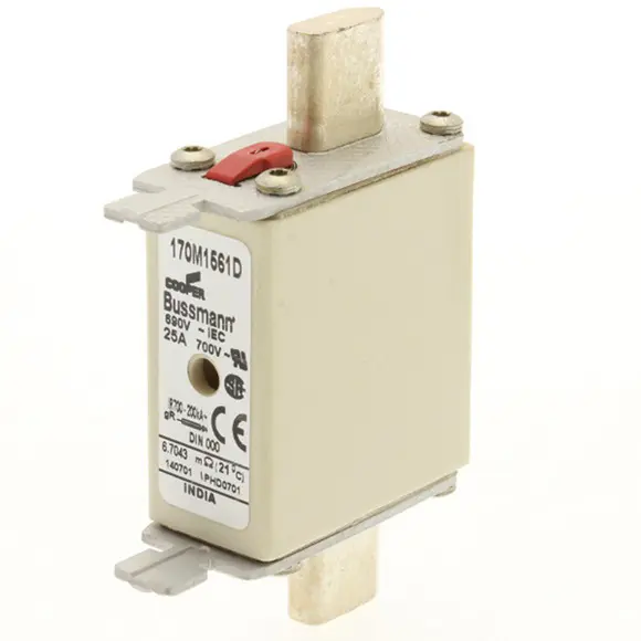 Produktfoto 1 von Eaton Bussmann Sicherungseinsatz NH000, 690V / 25A T, gR CE, CSA, IEC 60269, UL