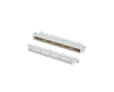 Produktfoto 1 von Amphenol Communications Solutions Klasse C2 DIN 41612 Stecker gewinkelt, 64-polig / 2-reihig, Raster 2.54 mm Raster