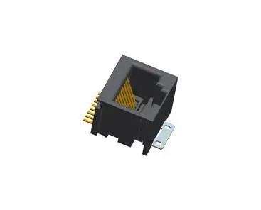 Produktfoto 1 von Amphenol Communications Solutions 98435 Buchse Cat.5, Cat3 RJ45-Steckverbinder, 1-Port 8-polig Ungeschirmt Oberfläche