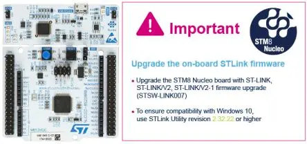 Produktfoto 1 von STMicroelectronics STM8 Nucleo-64 MCU, Entwicklungsboard Entwicklungstool Microcontroller MCU STM STM8S208RB