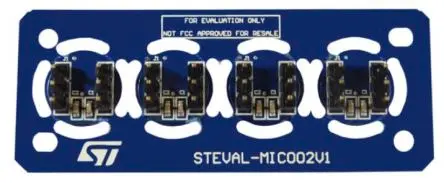 Produktfoto 1 von STMicroelectronics MP34DT06J Mikrofon-Coupon-Board, Tochterplatine Entwicklungstool Sensor, Mikrofonsensor für