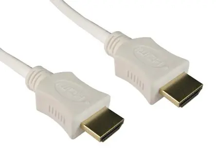 Produktfoto 1 von RS PRO 99HDHS HDMI-Kabel A HDMI Stecker B HDMI Stecker, 5 m, Weiß