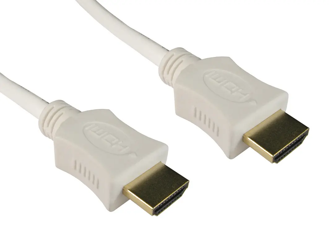 Produktfoto 1 von RS PRO HDMI-Kabel A HDMI Stecker B HDMI Stecker 4K max., 15m, Weiß
