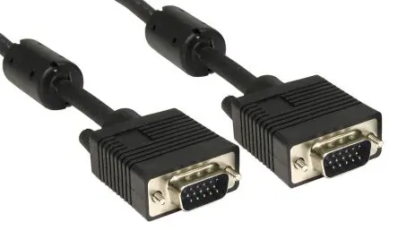 Produktfoto 1 von RS PRO CDEX VGA-Kabel A VGA / Stecker B VGA / Stecker, 10 m Polyvinylchlorid Schwarz