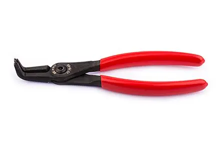 Produktfoto 1 von RS PRO Sicherungsringzange Gebogene Spitze 180mm 19 To 60 mm Schließer (NO)