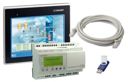 Produktfoto 1 von Crouzet Millenium Evo SPS CPU, 12 Eing. Relais Ausg.Typ Analog Eing.Typ