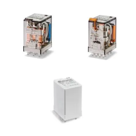 Produktfoto 1 von Finder 55 Leistungsrelais 24V dc Spule 4-poliger Schließer Steckhülse 7A 600 Ω 1 W