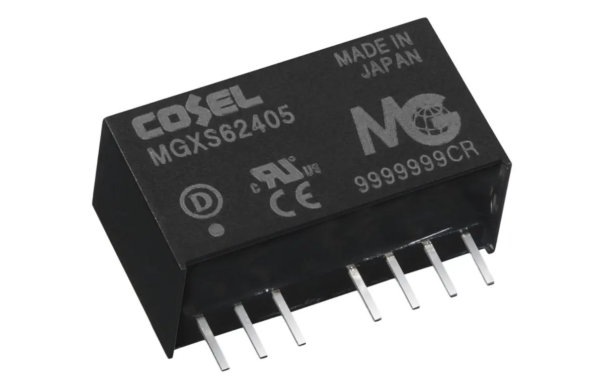 Cosel MGXS6 DC/DC-Wandler 6W 24 V dc IN, 5V dc OUT / 1.2A Durchsteckmontage 1kV dc isoliert
