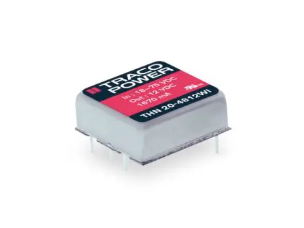 TRACOPOWER THN 20WI DC/DC Konverter, 5V dc OUT 4 A Durchsteckmontage 36V dc 1.6 kV dc 20 W -40 °C 75 °C