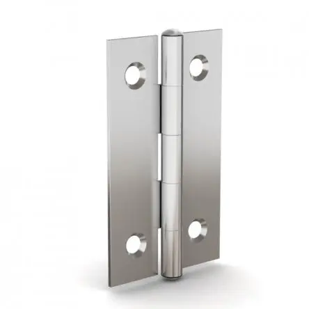 Produktfoto 1 von Pinet Edelstahl Scharnier Scharnier Niet Freischwingend, 1 mm x 30mm x 50 mm