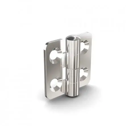 Produktfoto 1 von Pinet Edelstahl Scharnier Scharnier Niet Freischwingend, 2 mm x 36.5mm x 38 mm