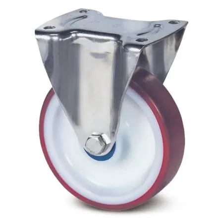 Produktfoto 1 von Tente Drehbar Rolle, Rad ø 160 mm, 350 kg, Ges H. 200 mm, Rad B. 40 mm, Polyurethan