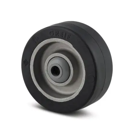 Produktfoto 1 von Tente Rollwagenrolle Schwarz, Mat. Elastisch, 400 kg Ø 100 mm, B. 40 mm