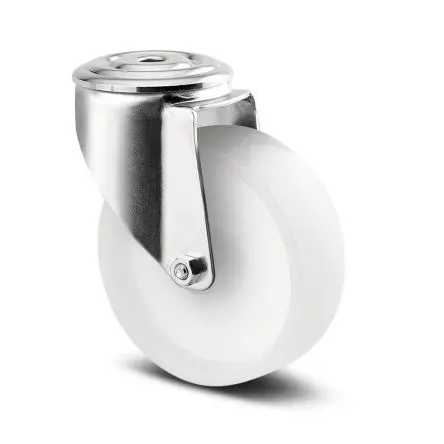 Produktfoto 1 von Tente Drehbar Rolle, Rad ø 100 mm, 400 kg, Ges H. 128 mm, Rad B. 36 mm, Polyamid