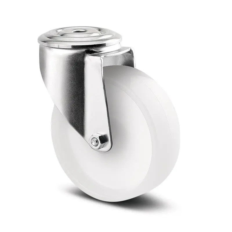 Produktfoto 1 von Tente Drehlager Lenkrolle, Rad ø 160mm, 400kg, Ges H. 195mm, Rad B. 40mm, Einfachbolzen, Polyamid-Material