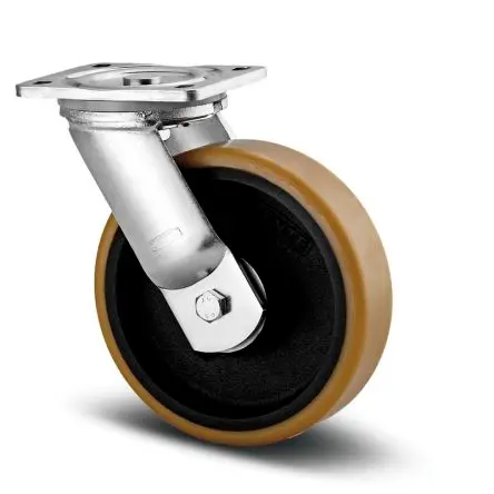 Produktfoto 1 von Tente Drehbar Rolle, Rad ø 100 mm, 900 kg, Ges H. 145 mm, Rad B. 50 mm, Polyurethan