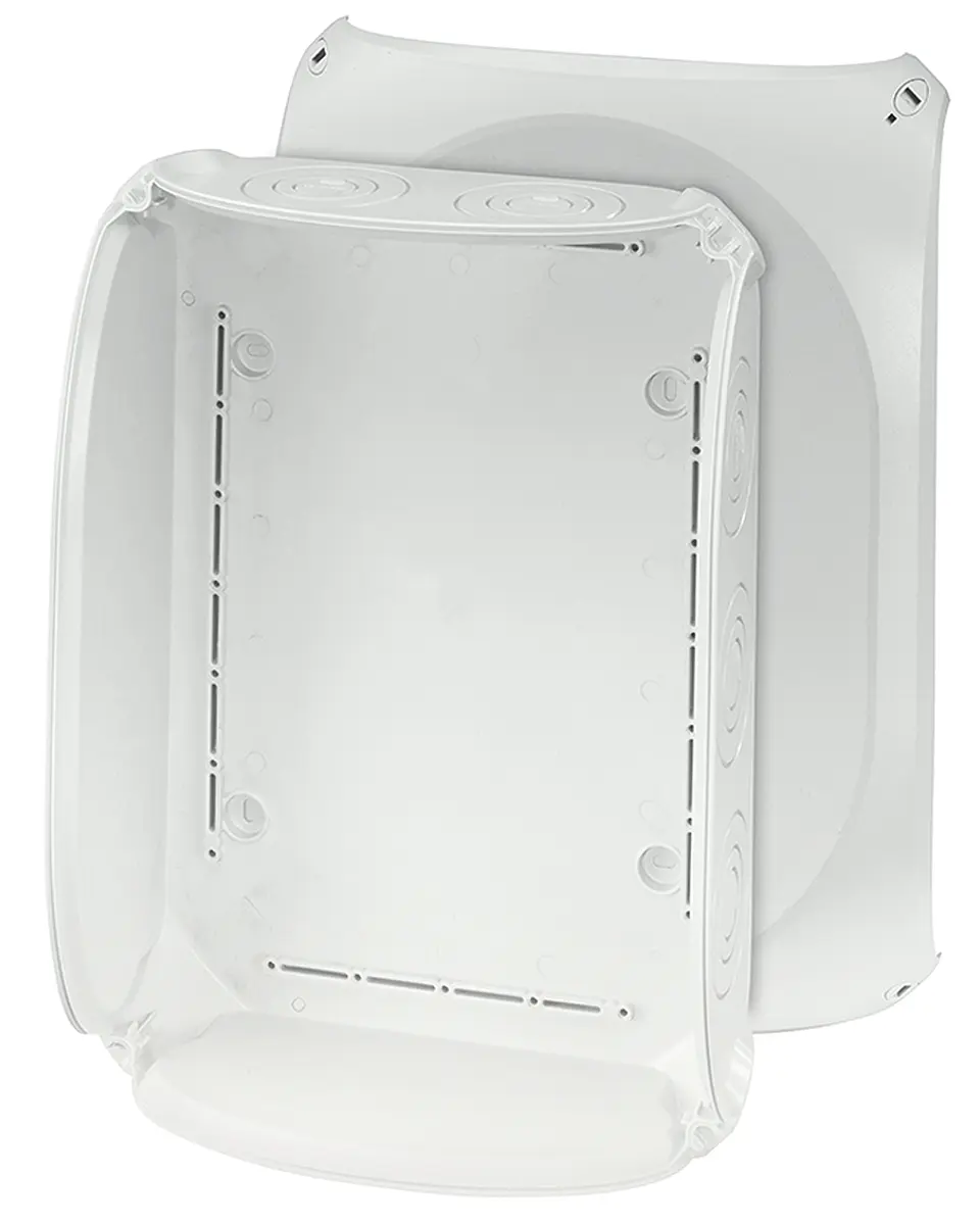 Produktfoto 1 von HENSEL DK 5000 G Polycarbonat Abzweigdose Hellgrau, Grau IP66 Breite 355 mm Höhe 255 mm Länge 255 mm