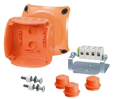 Produktfoto 1 von HENSEL Polycarbonat Installationsdose Orange IP65, IP66, BxTxH 104mm x 70mm x 104mm