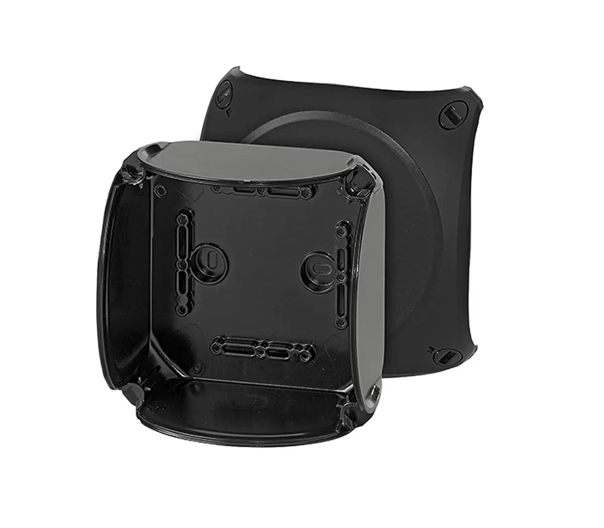 Produktfoto 1 von HENSEL KF 0600 C Polycarbonat Abzweigdose Schwarz RAL 9011, Schwarz IP66, IP69, IP40 Breite 130 mm Höhe 130 mm Länge 130