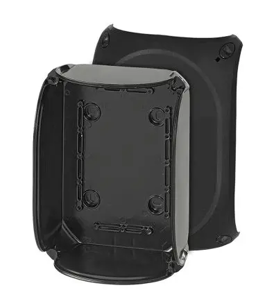 Produktfoto 1 von HENSEL KF 1600 C Polycarbonat Abzweigdose Schwarz RAL 9011 IP67, IP69, IP66 Breite 210mm Höhe 155 mm Länge 155 mm