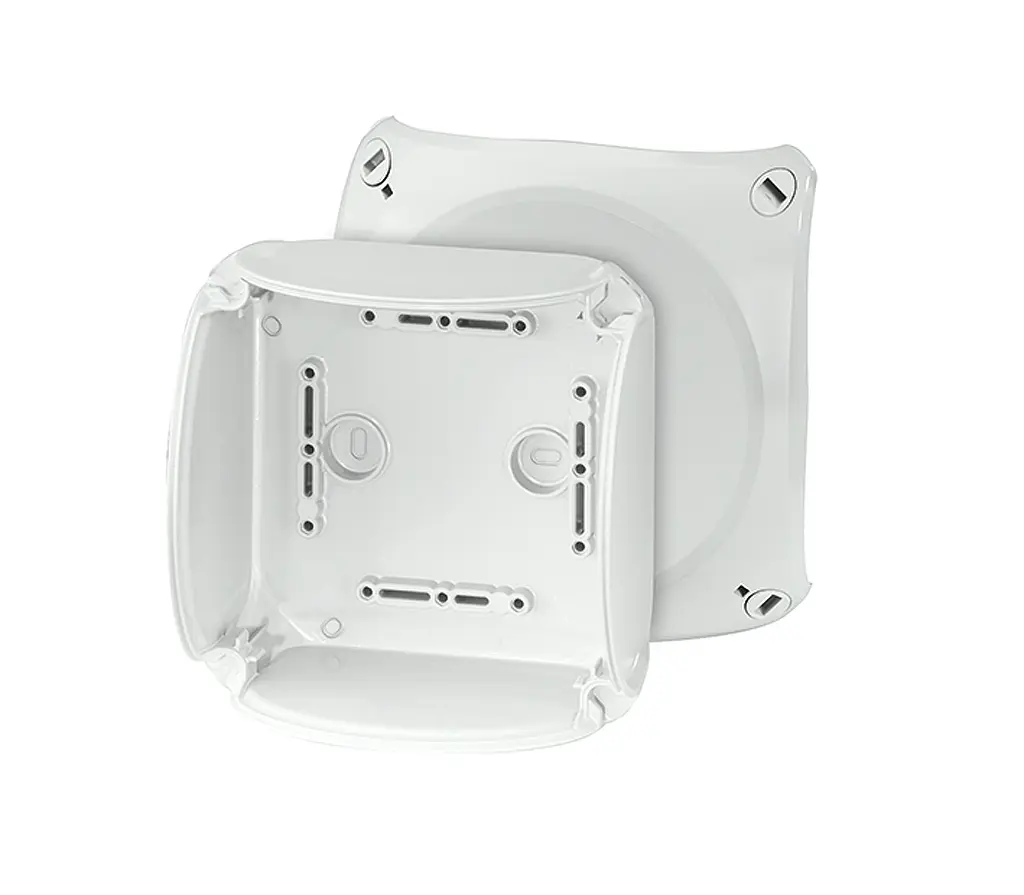 Produktfoto 1 von HENSEL KF 0600 H Polycarbonat Abzweigdose Grau IP40, IP66 Breite 77 mm Höhe 130 mm Länge 130 mm
