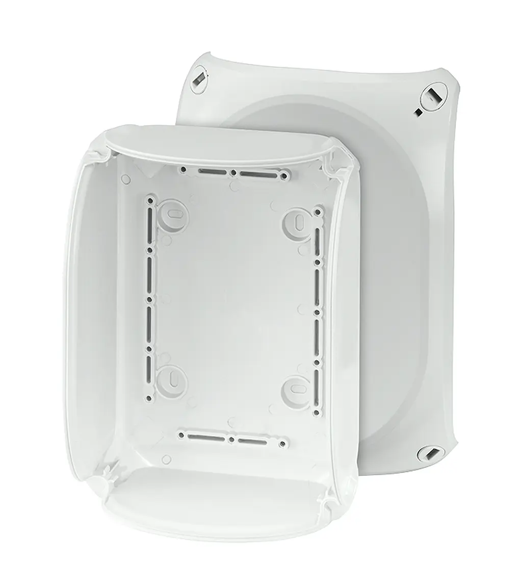 Produktfoto 1 von HENSEL KF 1600 H Polycarbonat Abzweigdose Grau RAL 7035 IP40, IP69, IP66 DNV GL Breite 210 mm Höhe 155 mm Länge 155 mm