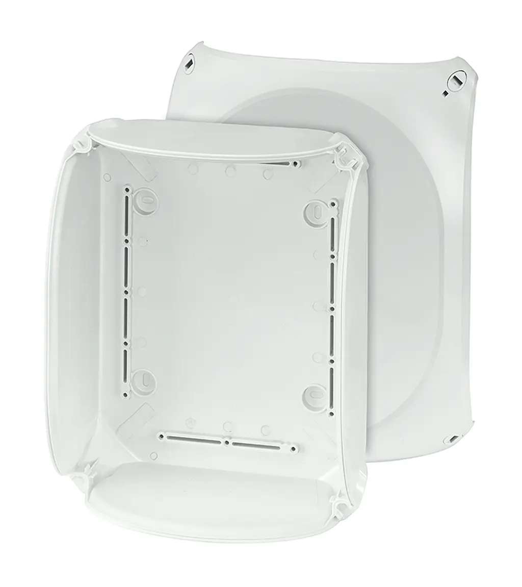 Produktfoto 1 von HENSEL KF 2500 H Polycarbonat Abzweigdose Grau, Schwarz RAL 7035 IP66, IP69, IP40 DNV GL Breite 255 mm Höhe 205 mm Länge