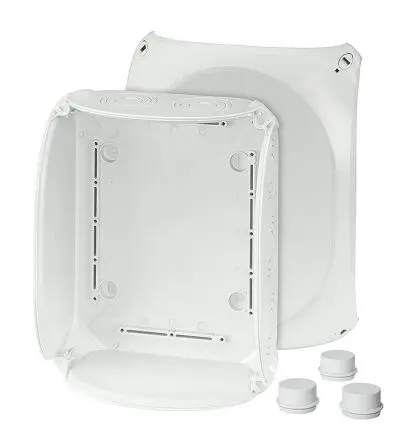 Produktfoto 1 von HENSEL Polycarbonat Installationsdose Grau IP55, IP66, BxTxH 205mm x 112mm x 255mm