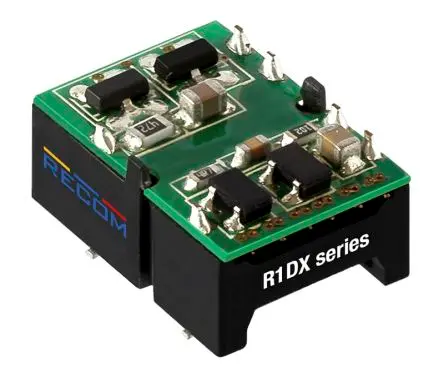 Produktfoto 1 von Recom R1DX DC/DC Konverter, 12V dc OUT 42 mA Oberfläche 5V dc 3 kV dc 1 W -40 °C 95 °C