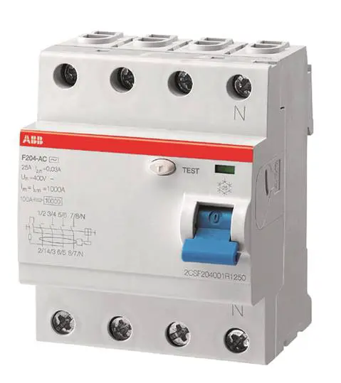 Produktfoto 1 von ABB FH200 RCCB, 4-polig, 40A, 30mA Typ A IEC/EN 61008
