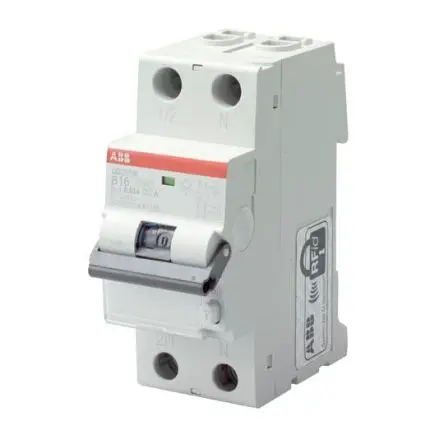 Produktfoto 1 von ABB DS201 DS201 FI/LS-Schalter (RCBO) 16A, 1-polig Typ C, Empfindlichkeit 30 mA